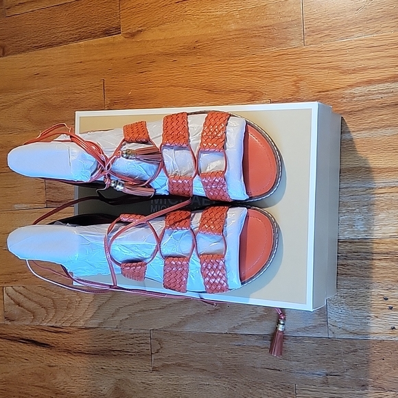 🔥Michael Kors Monterey Gladiator Leather Lace-Up Sandals - Picture 3 of 8